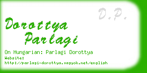 dorottya parlagi business card